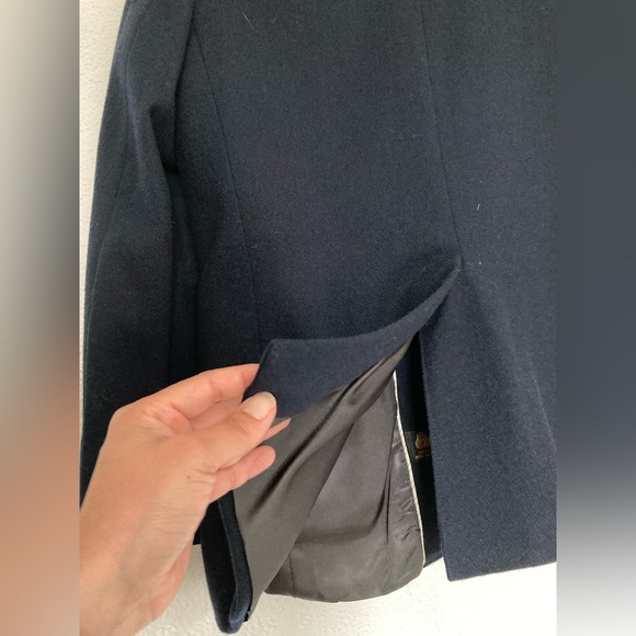 VINTAGE Bristol County Navy Wool Blazer - Picture 5 of 11